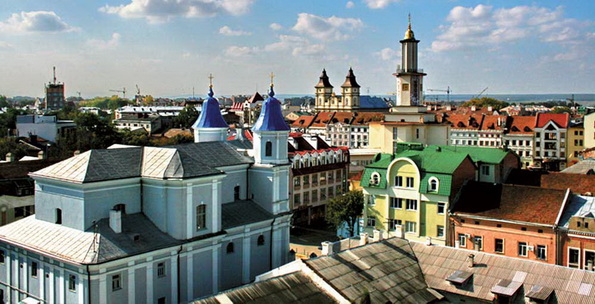 вид на город Ивано-Франковск